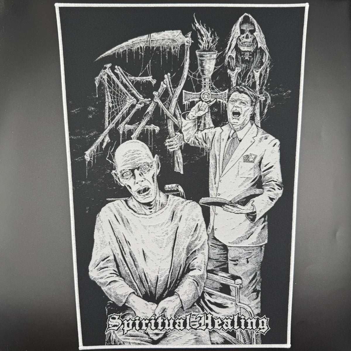 Death - Spiritual Healing x Riddickart 35th Anniversary - Backpatch (Limited Edition)
