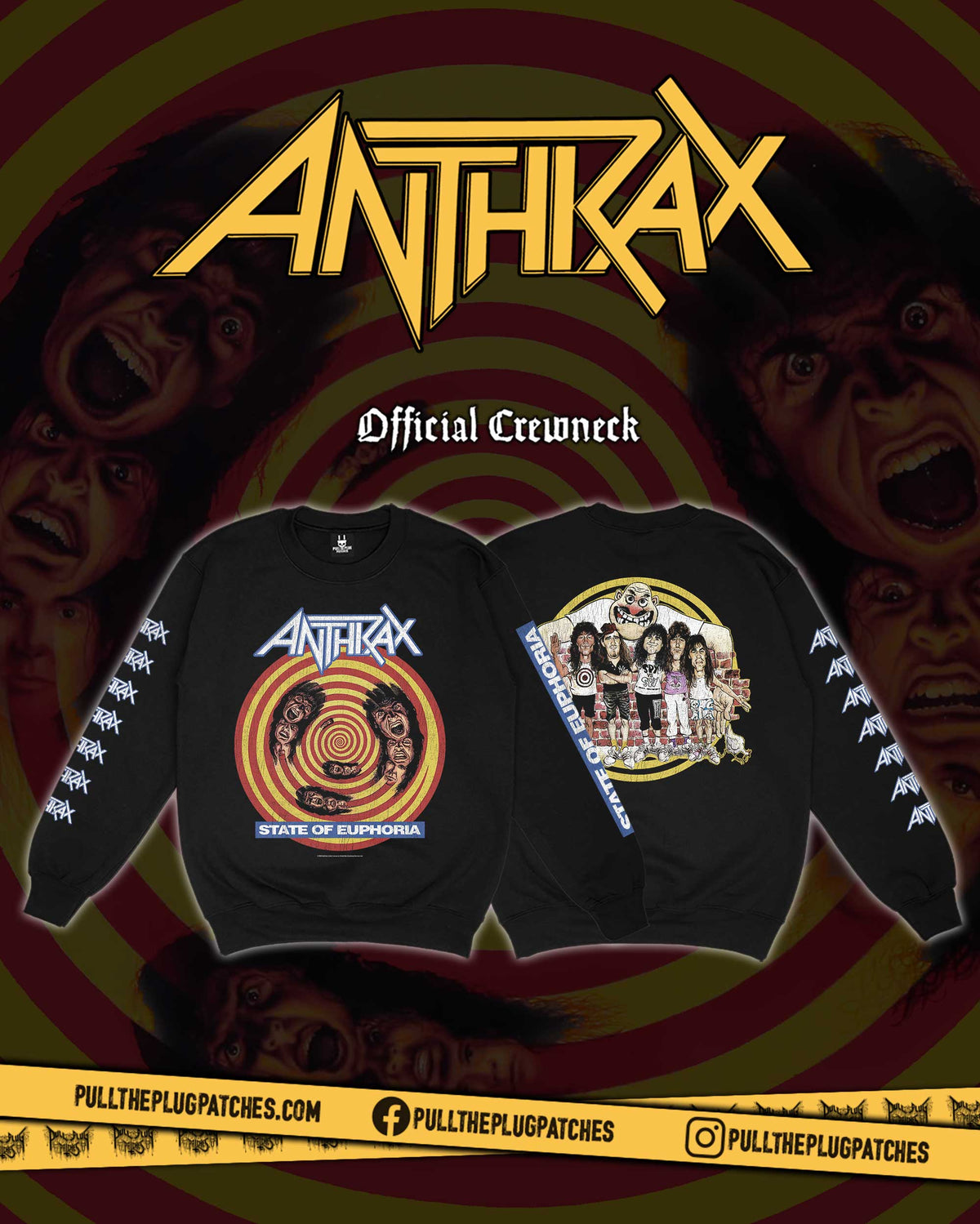Anthrax - State Of Euphoria - Crewneck Sweater