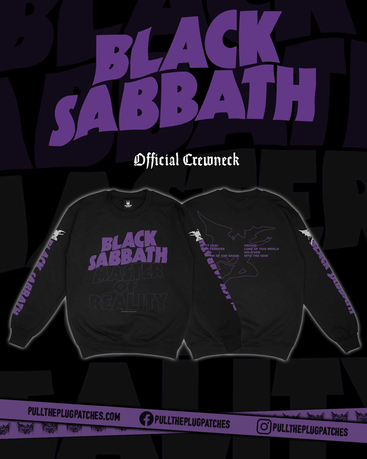 Black Sabbath - Master Of Reality - Crewneck Sweater