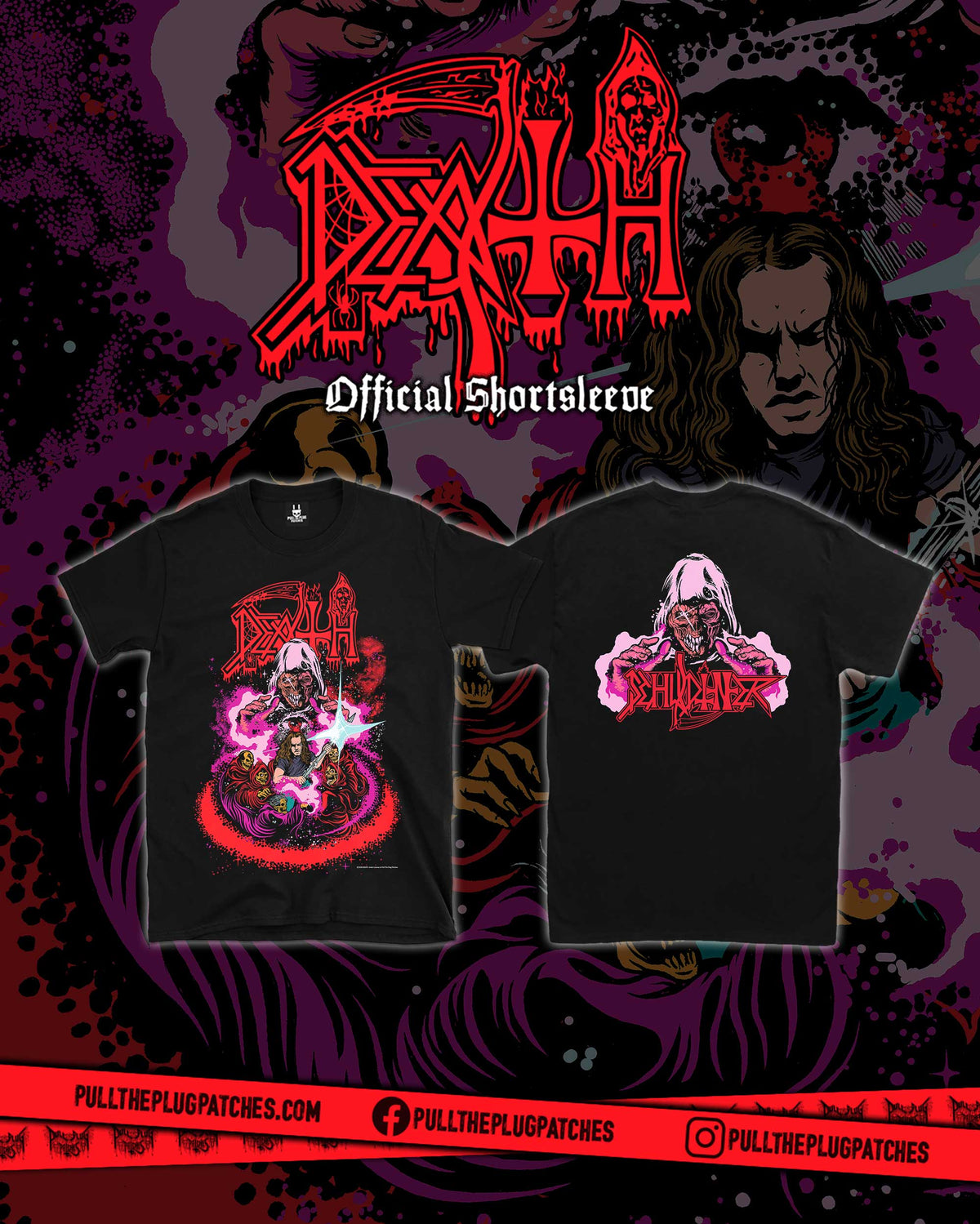 Death - Chuck Schuldiner Guitar God - Shortsleeve Shirt