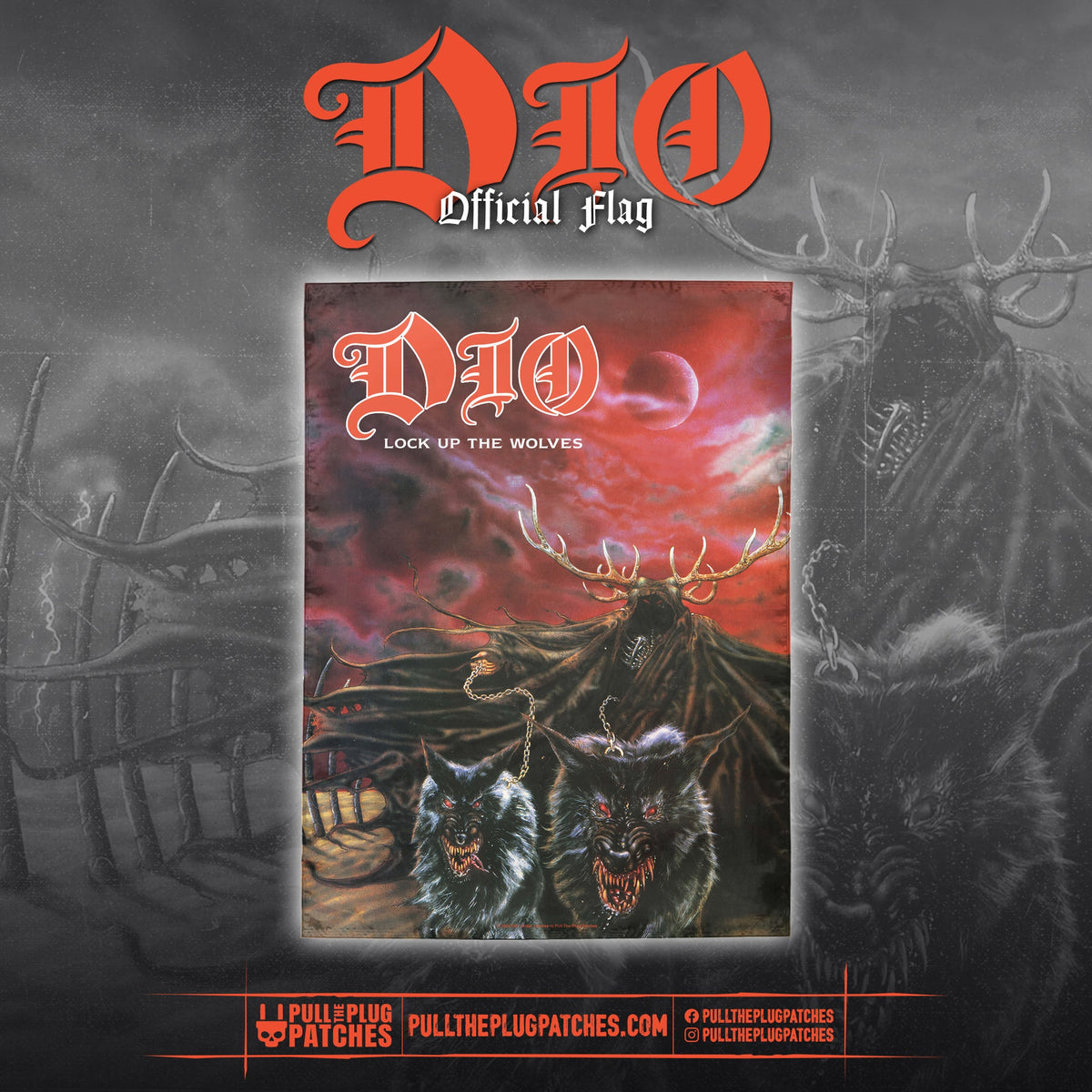 Dio - Lock Up the Wolves - Flag
