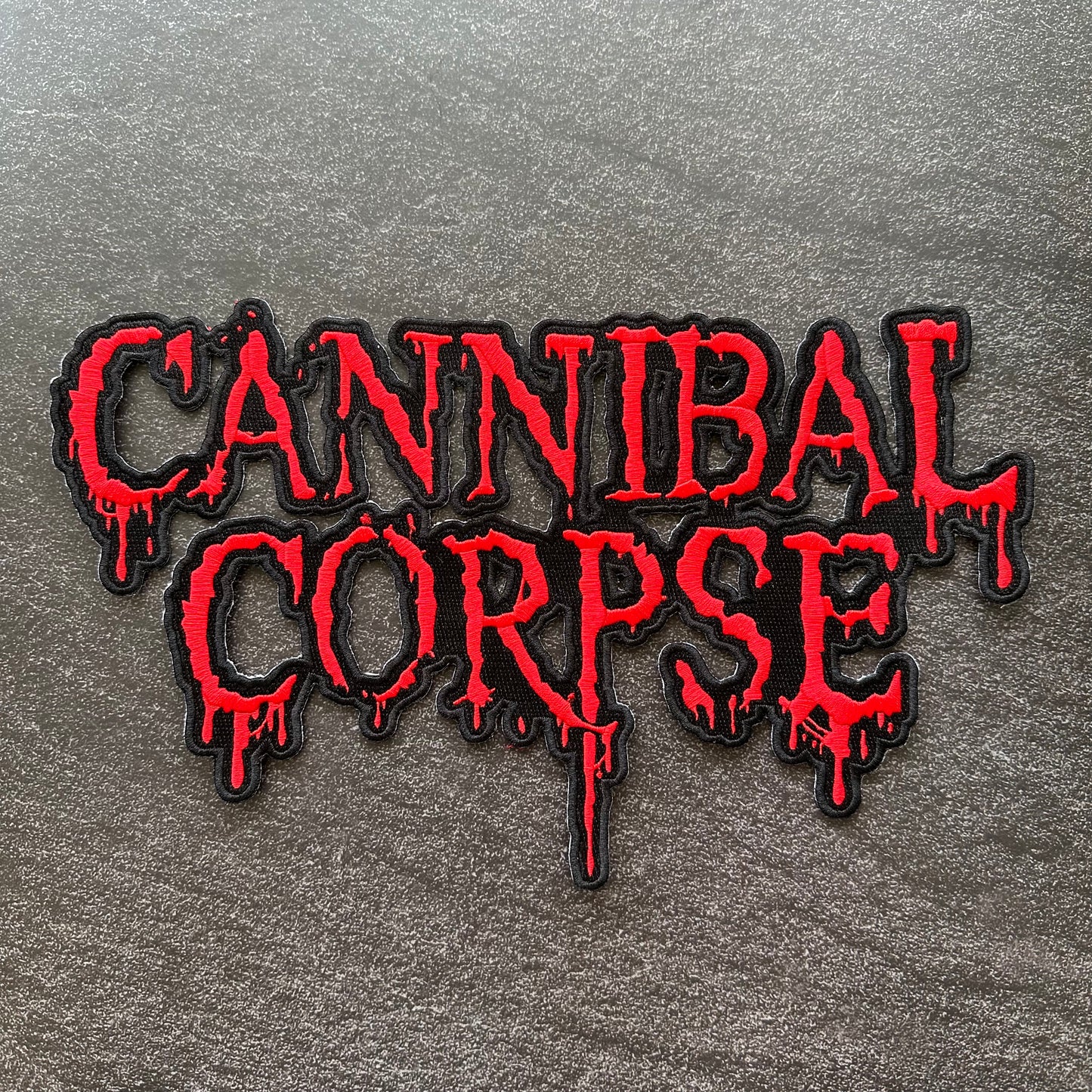 Cannibal Corpse - Red - Embroidered Rocker Style Logo