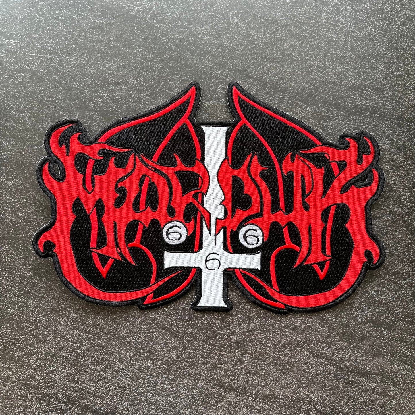 Marduk - Red - Embroidered Rocker Style Logo