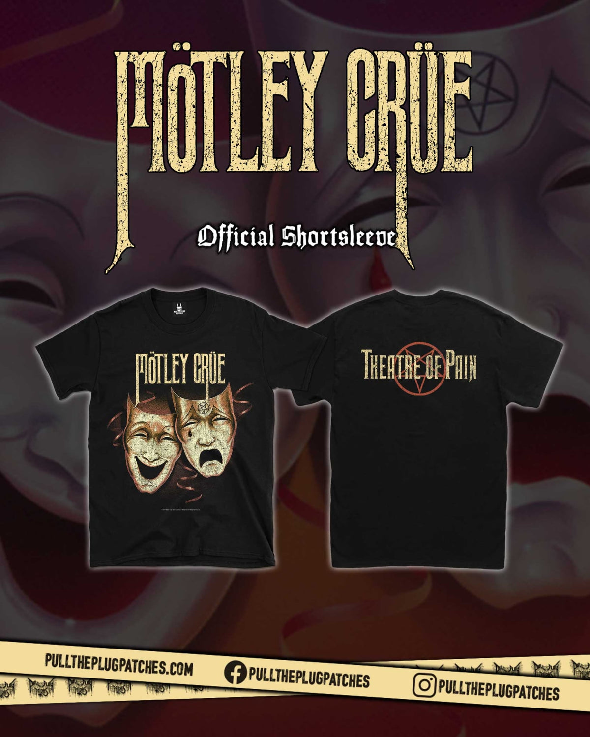 Motley Crue - Theatre Of Pain - Shortsleeve Shirt
