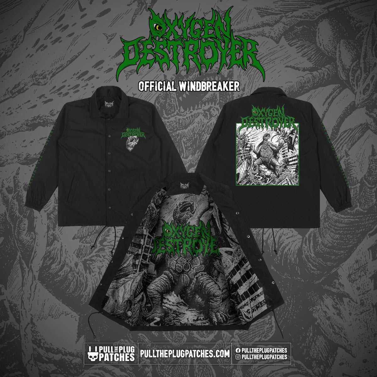 Oxygen Destroyer - Guardians Of The Universe - Windbreaker