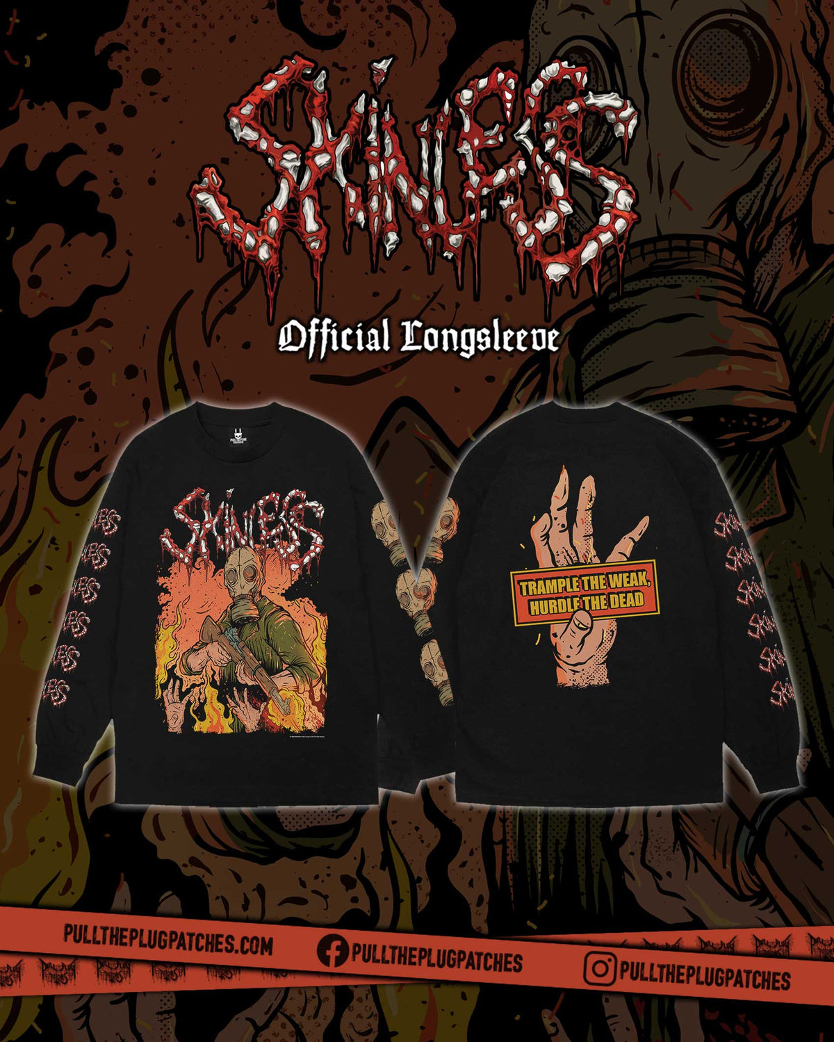 Skinless - Trample The Week, Hurdle The Dead - Longsleeve Shirt