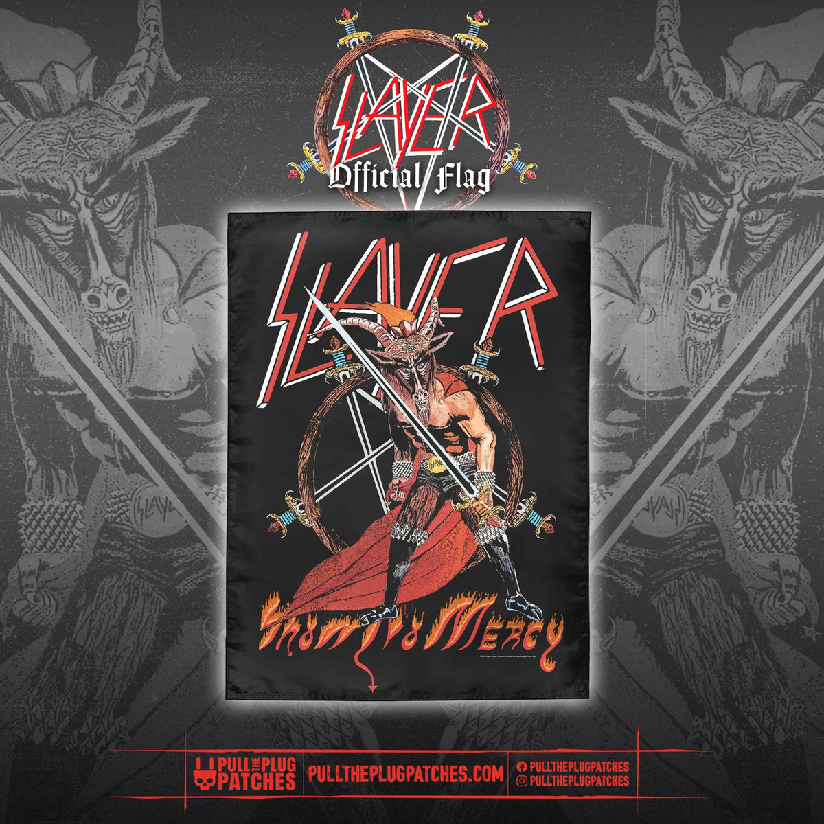 Slayer - Show No Mercy - Flag