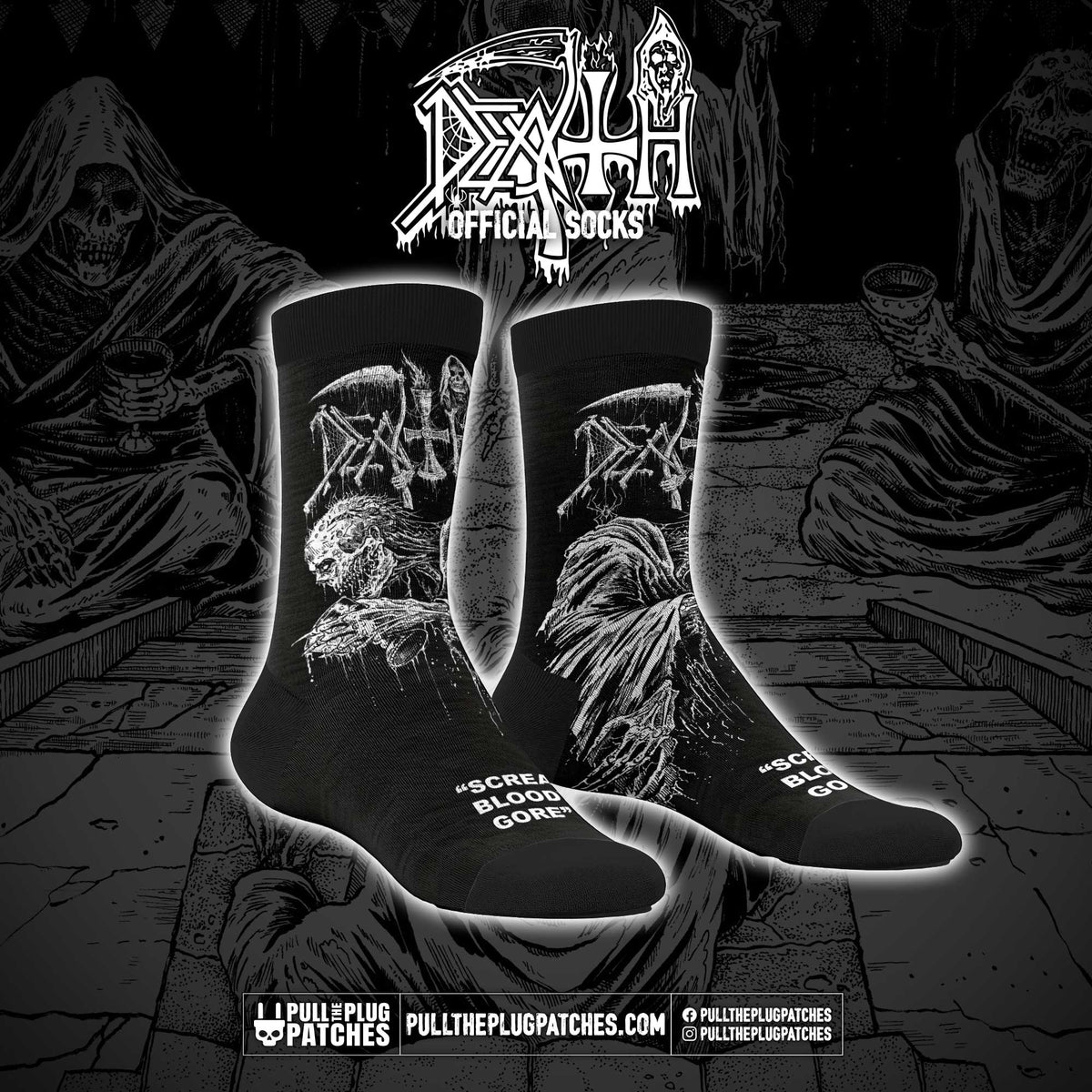 Death - Scream Bloody Gore x Riddickart 38th Anniversary - Socks (Limited Edition)