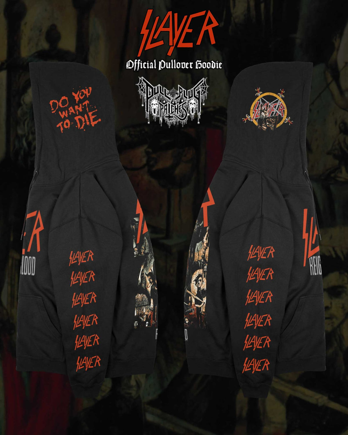 Slayer - Reign In Blood - Deluxe Pullover Hoodie