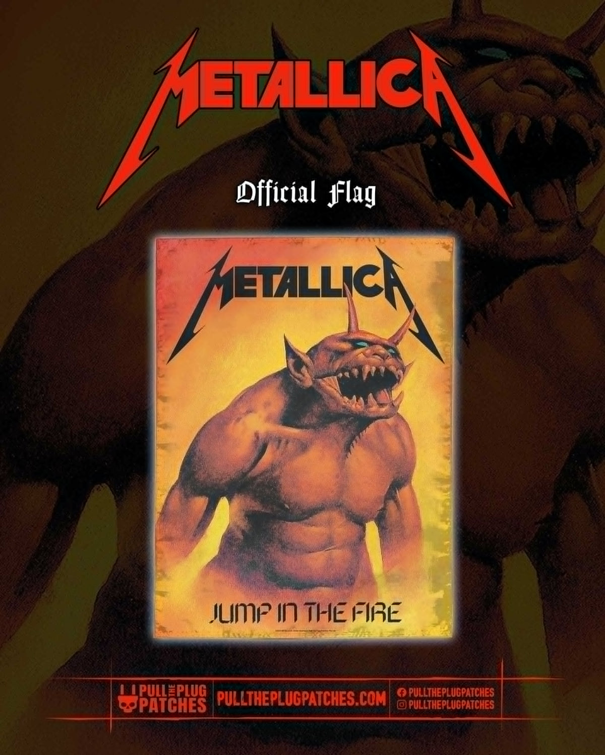 Metallica - Jump In The Fire - Flag