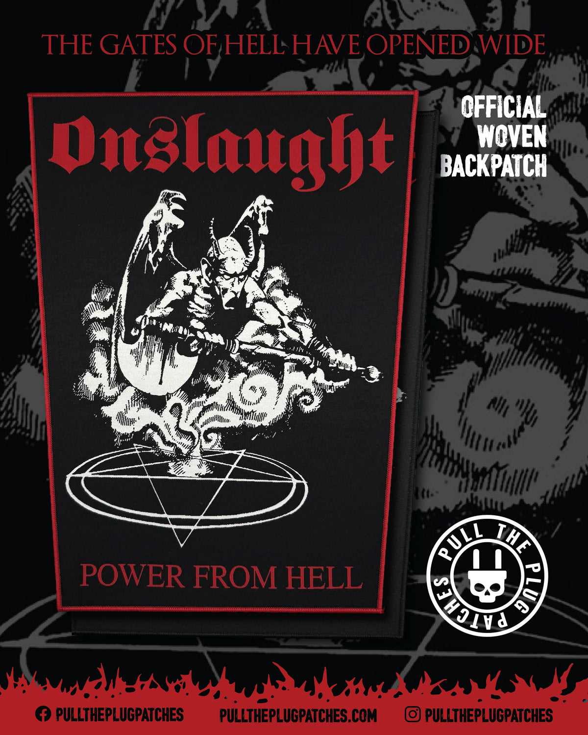Onslaught - Power From Hell - Backpatch