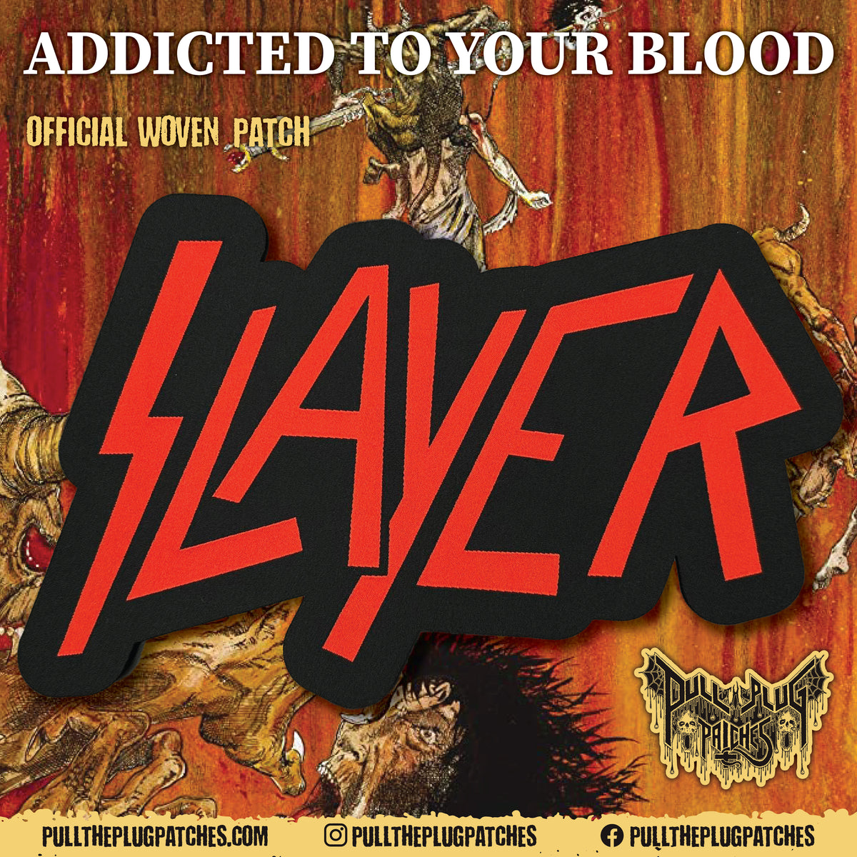 Slayer - Old School Logo - Oversize Patch