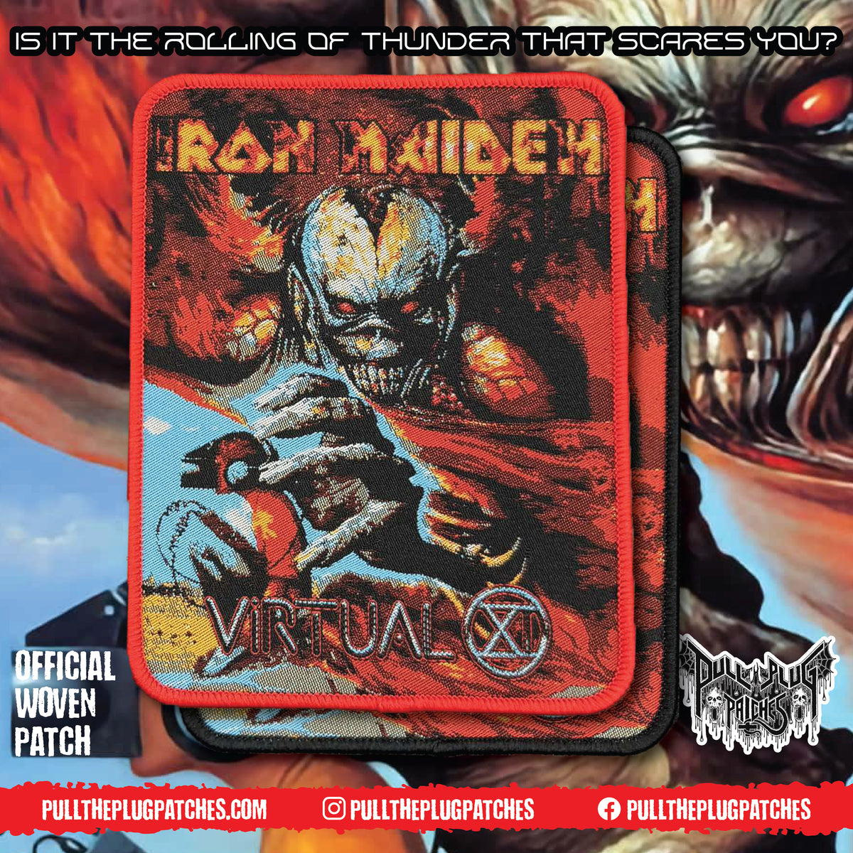 Iron Maiden - Virtual XI rectangle - Patch