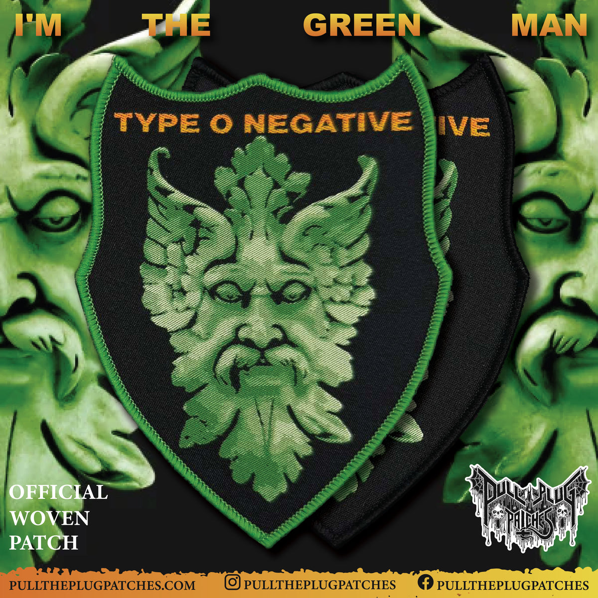 Type O Negative - Green Man - Patch