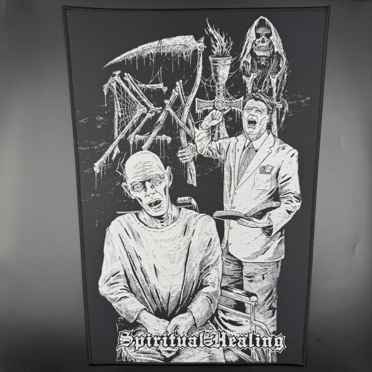 Death - Spiritual Healing x Riddickart 35th Anniversary - Backpatch (Limited Edition)