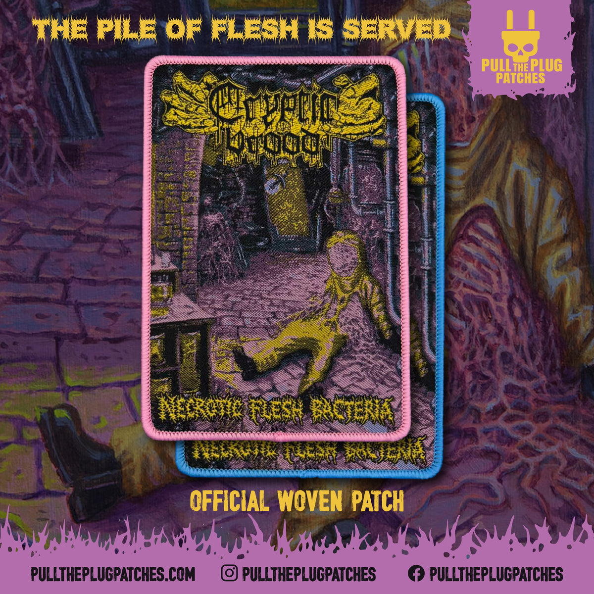 Cryptic Brood - Necrotic Flesh Bacteria - Patch