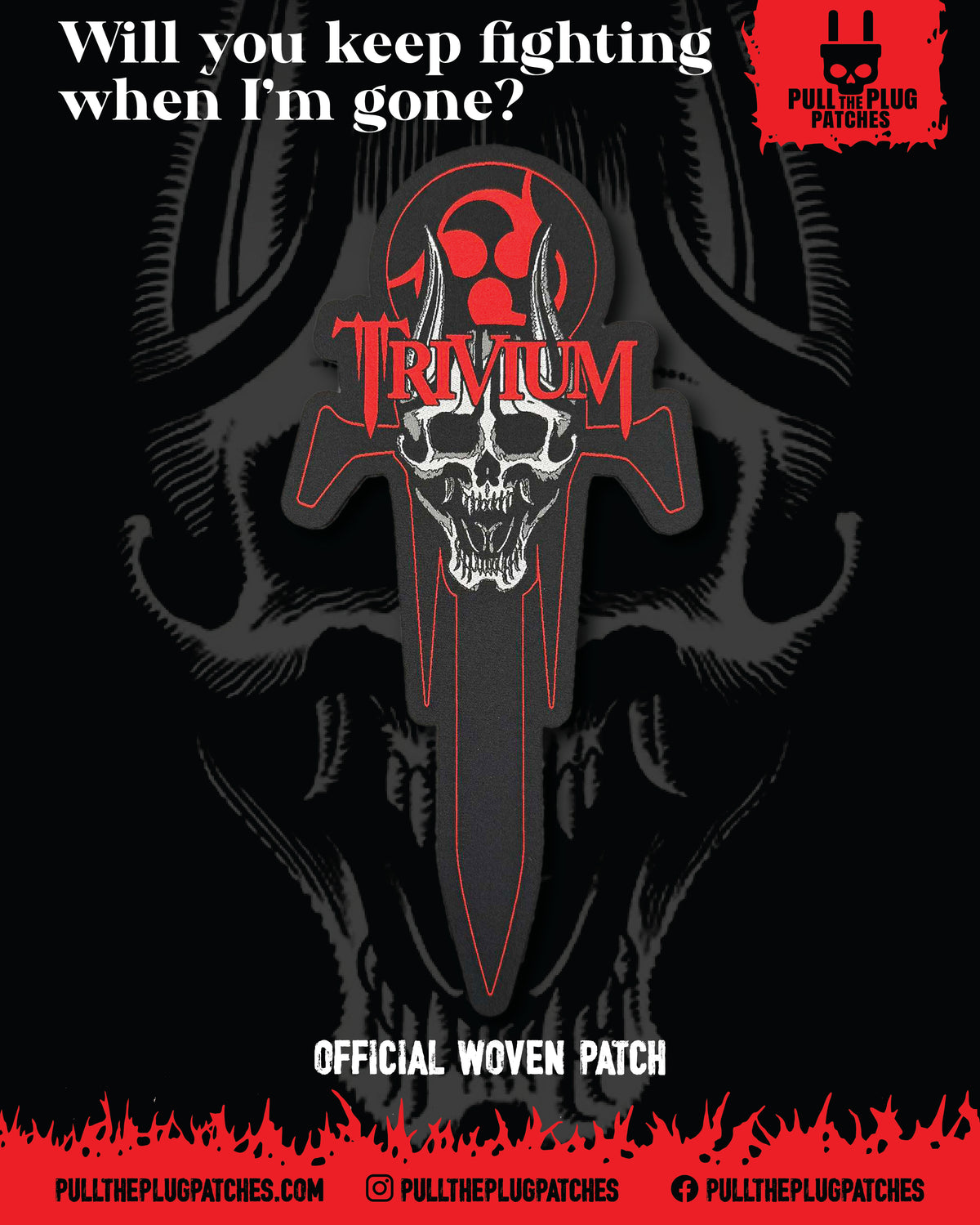 Trivium - Dead and Gone - Oversize Patch