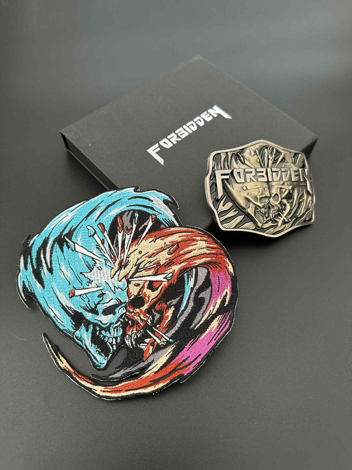 Forbidden - Forbidden Evil Belt Buckle - March Into Fire Edition