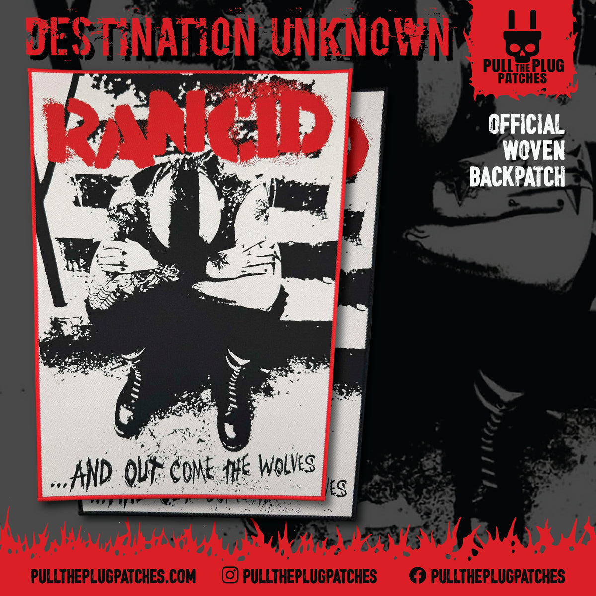Rancid - And Out Come The Wolves - Backpatch