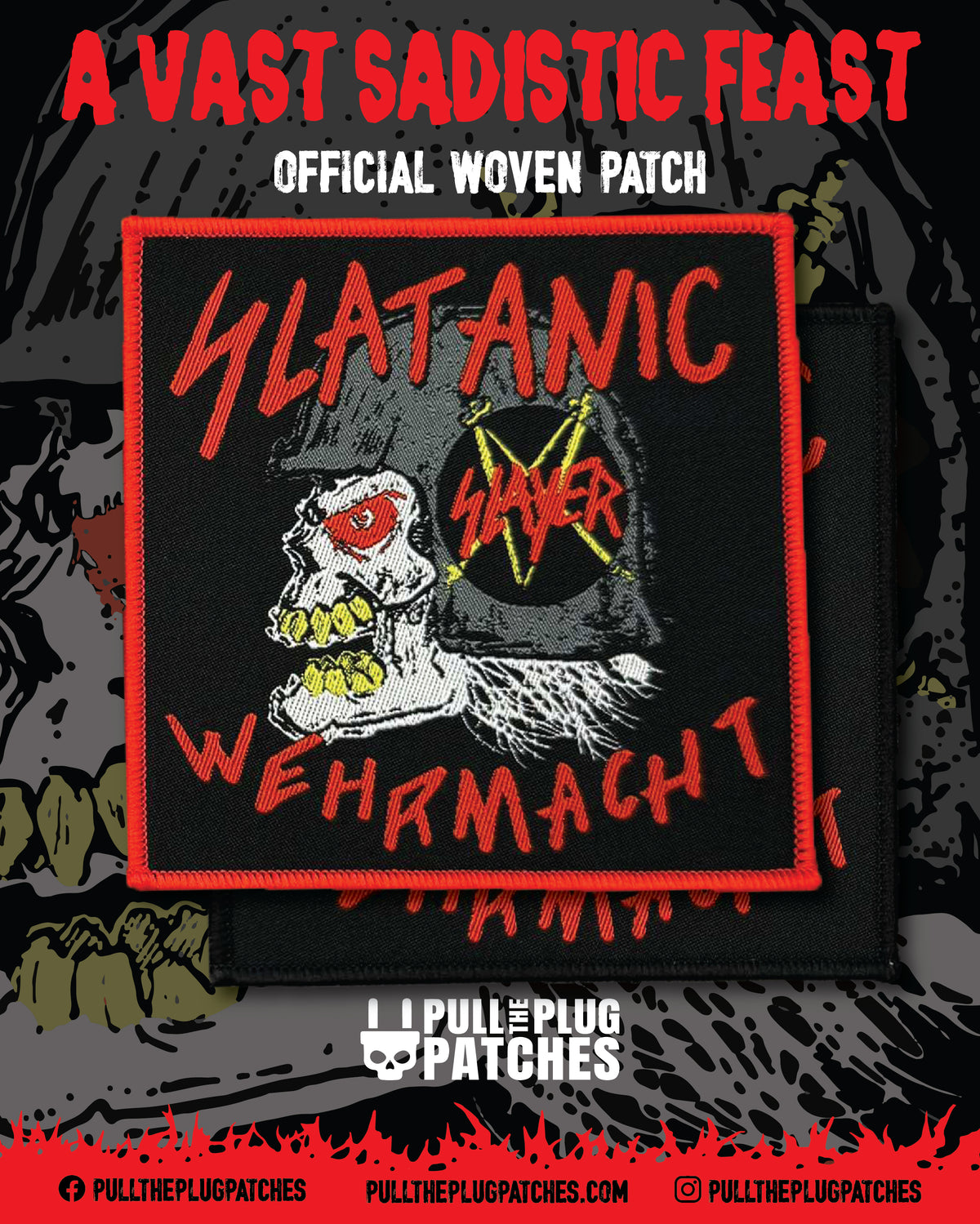 Slayer - Slatanic Wehrmacht - Square Patch