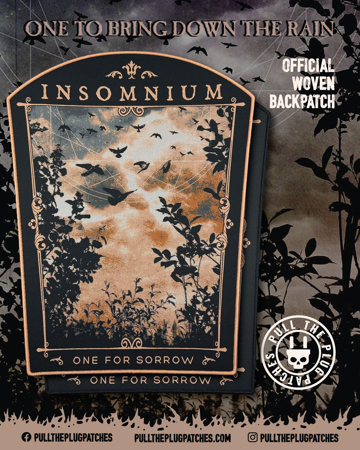 Insomnium - One For Sorrow - Backpatch