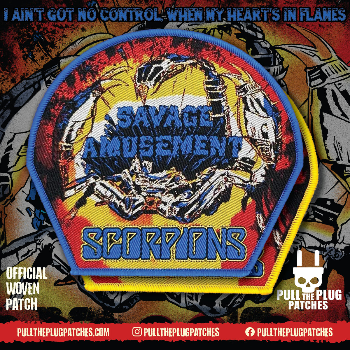 Scorpions - Savage Amusement - Patch