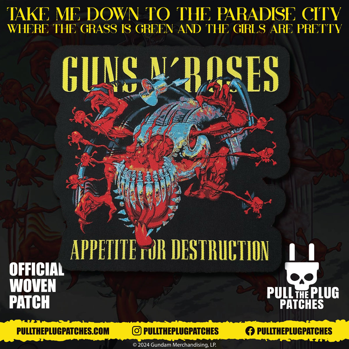 Guns N Roses - Appetite for Destruction - Oversize Patch
