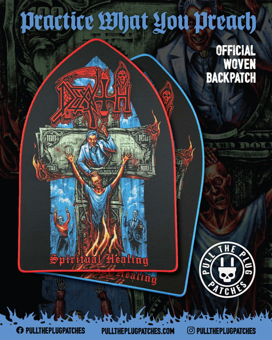 Death - Spiritual Healing x Exclusive Noah Cutter Meihoff Art - Backpatch (Limited Edition)