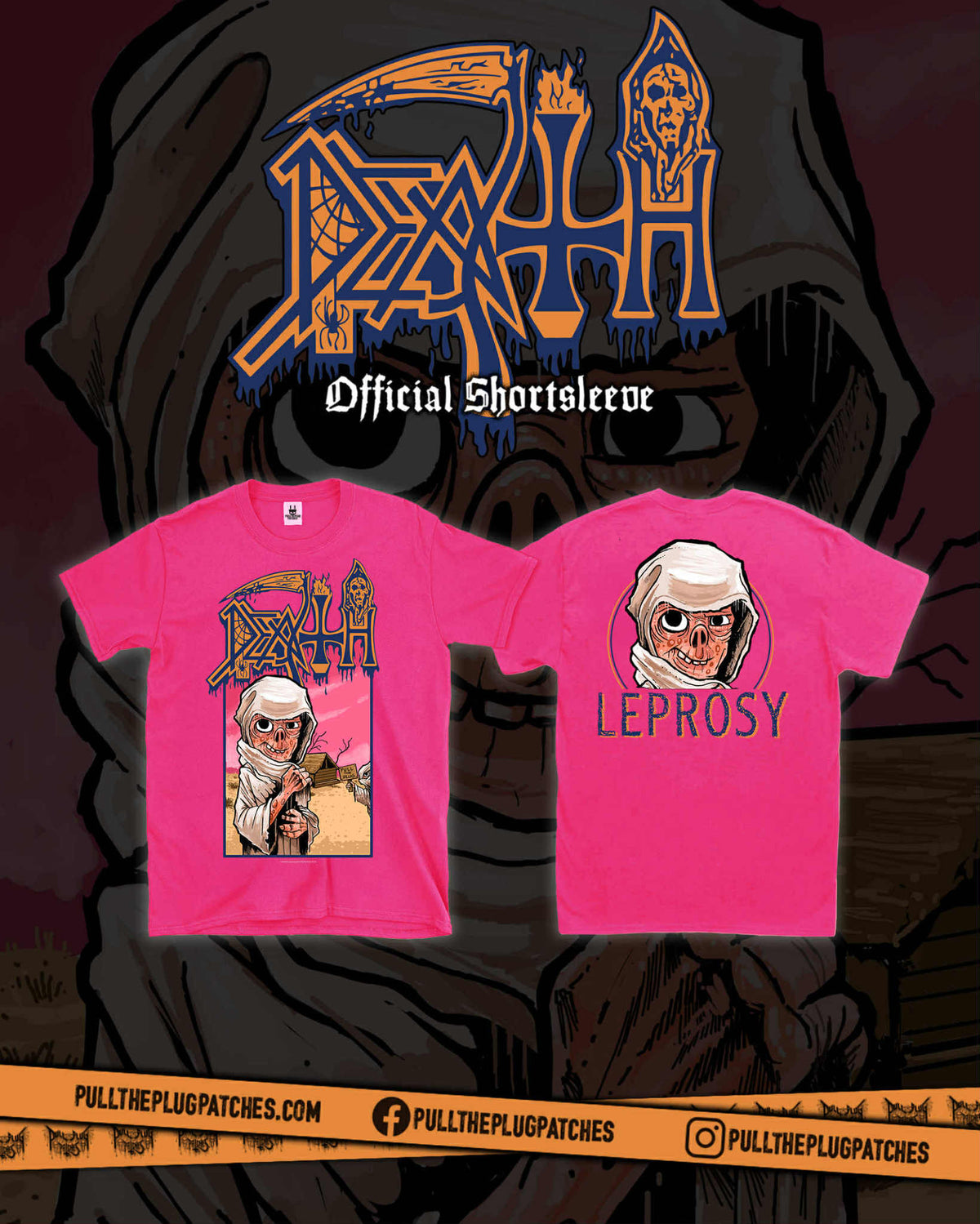 Death - Leprosy Cartoon - Shortsleeve Shirt