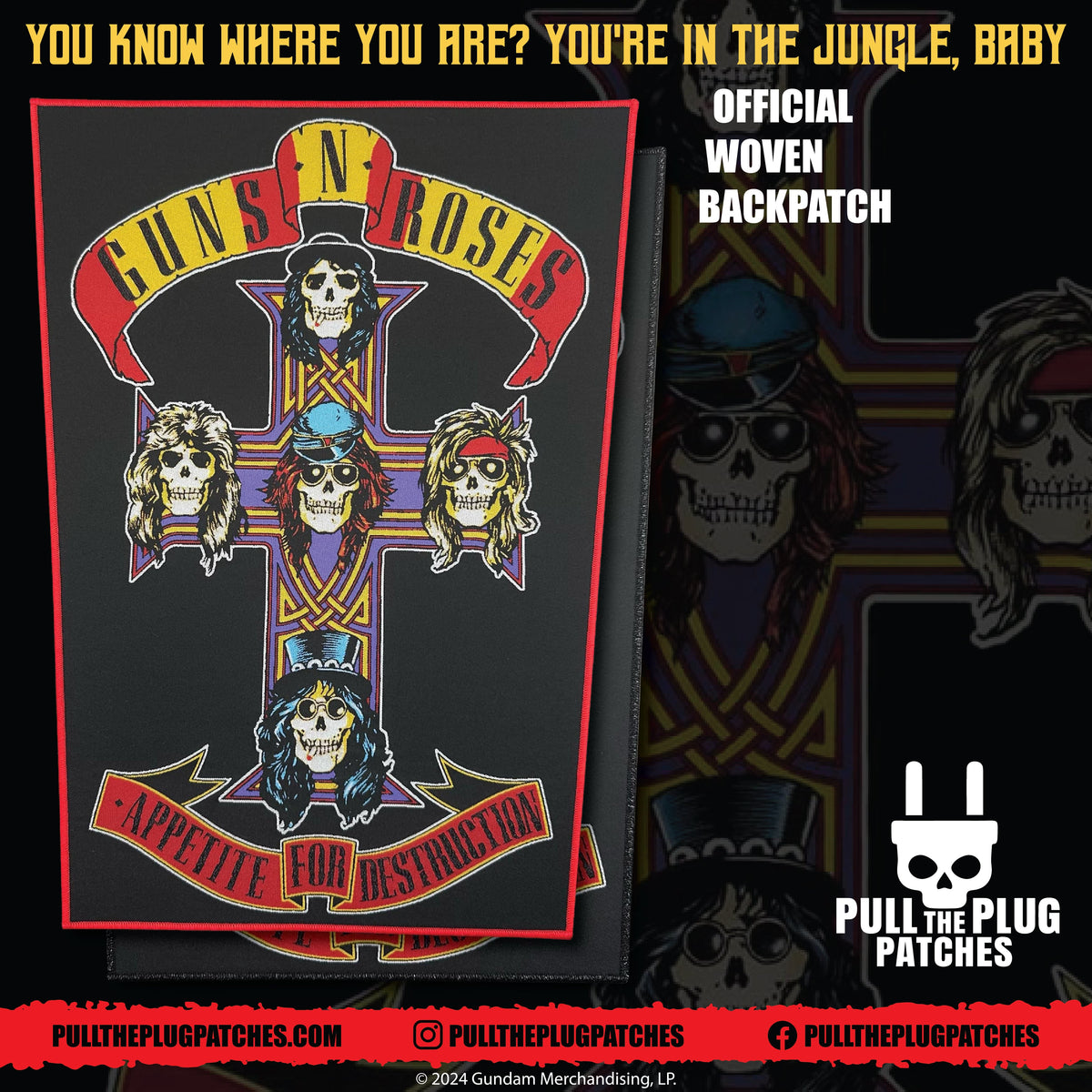 Guns N Roses - Appetite for Destruction - Backpatch