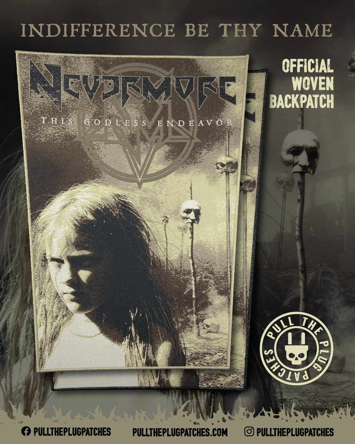 Nevermore - This Godless Endeavor - Backpatch