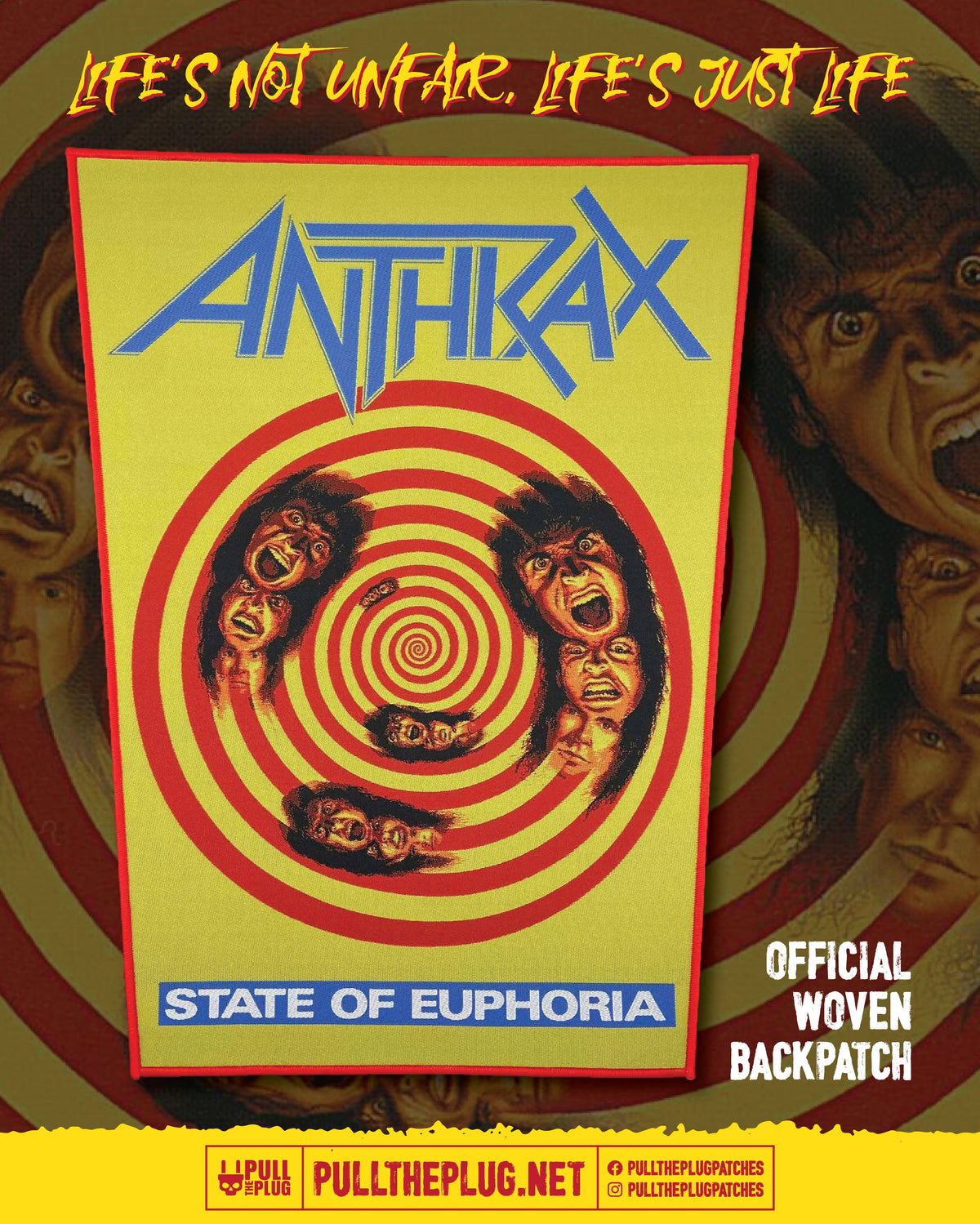 Anthrax - State Of Euphoria - Backpatch