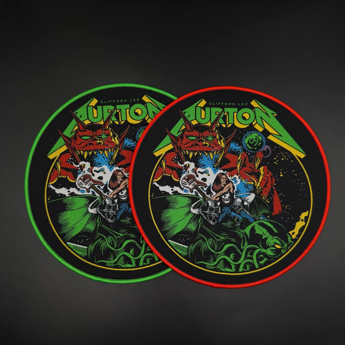 Cliff Burton - Bass Warrior - Oversize Patch