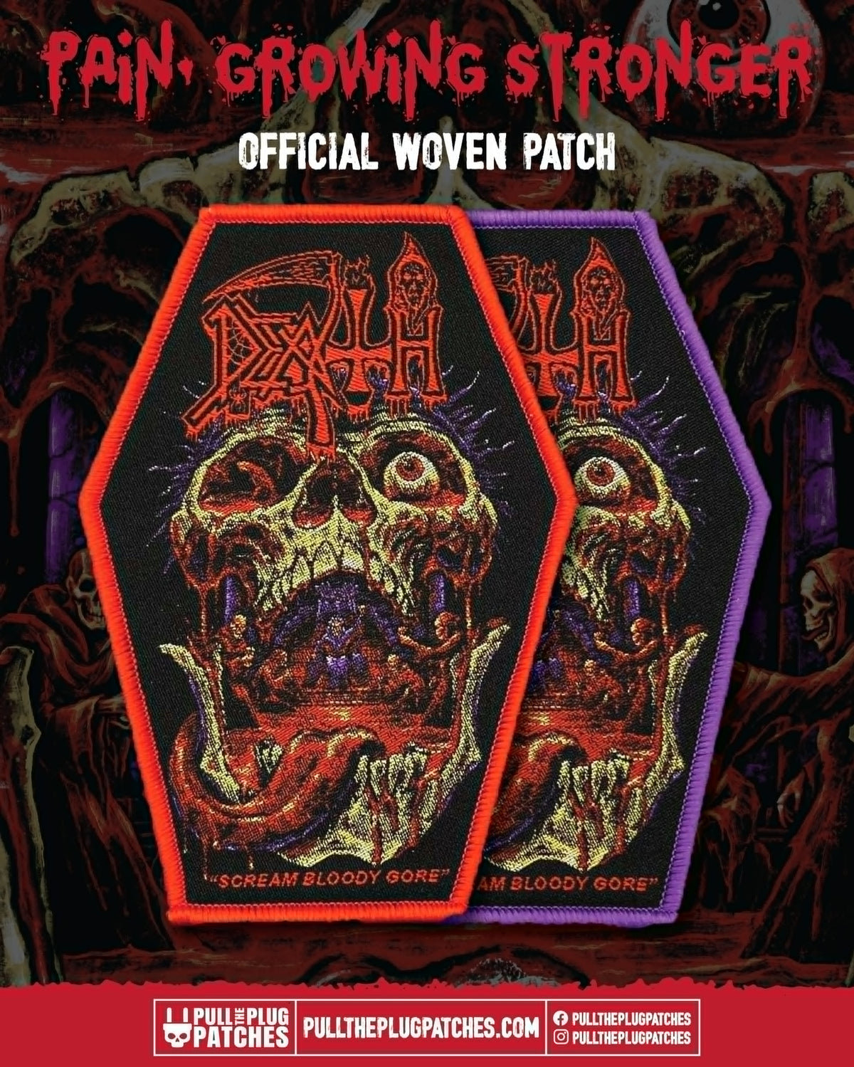 Death - Scream Blood Gore x Exclusive Noah Cutter Meihoff Art - Coffin Patch