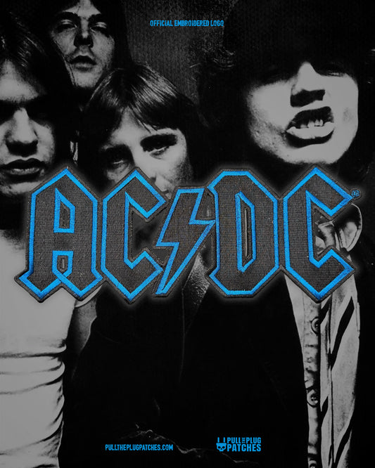 AC/DC - Blue - Embroidered Rocker Style Logo