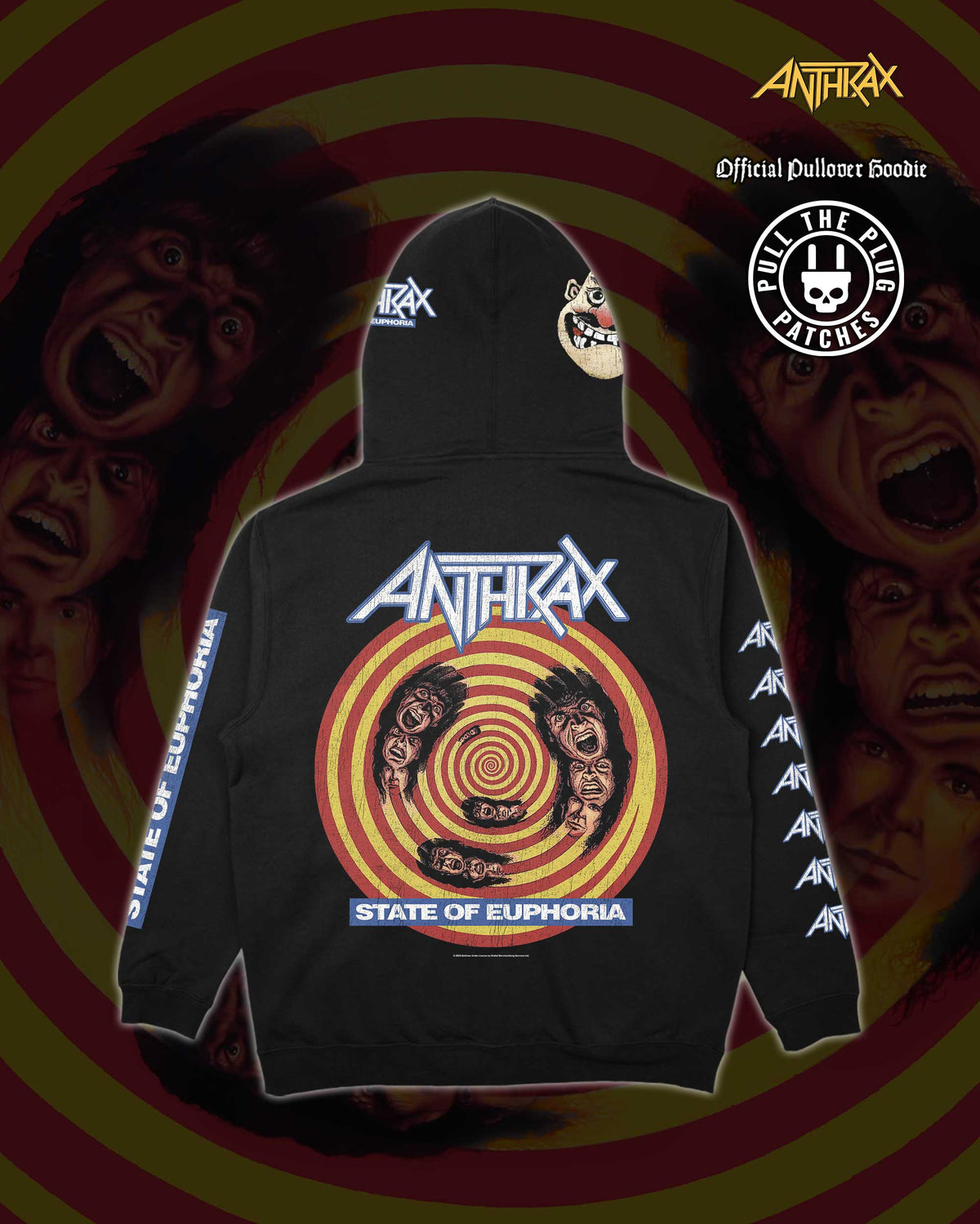 Anthrax - State Of Euphoria - Deluxe Pullover Hoodie