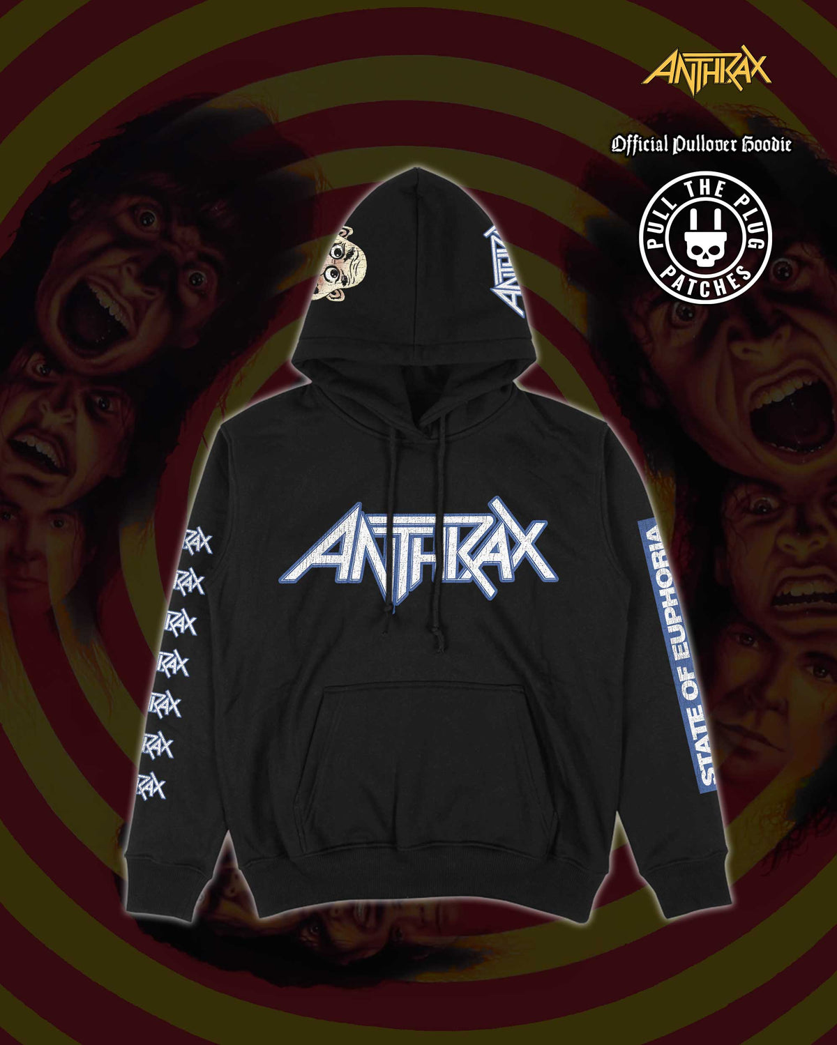 Anthrax - State Of Euphoria - Deluxe Pullover Hoodie