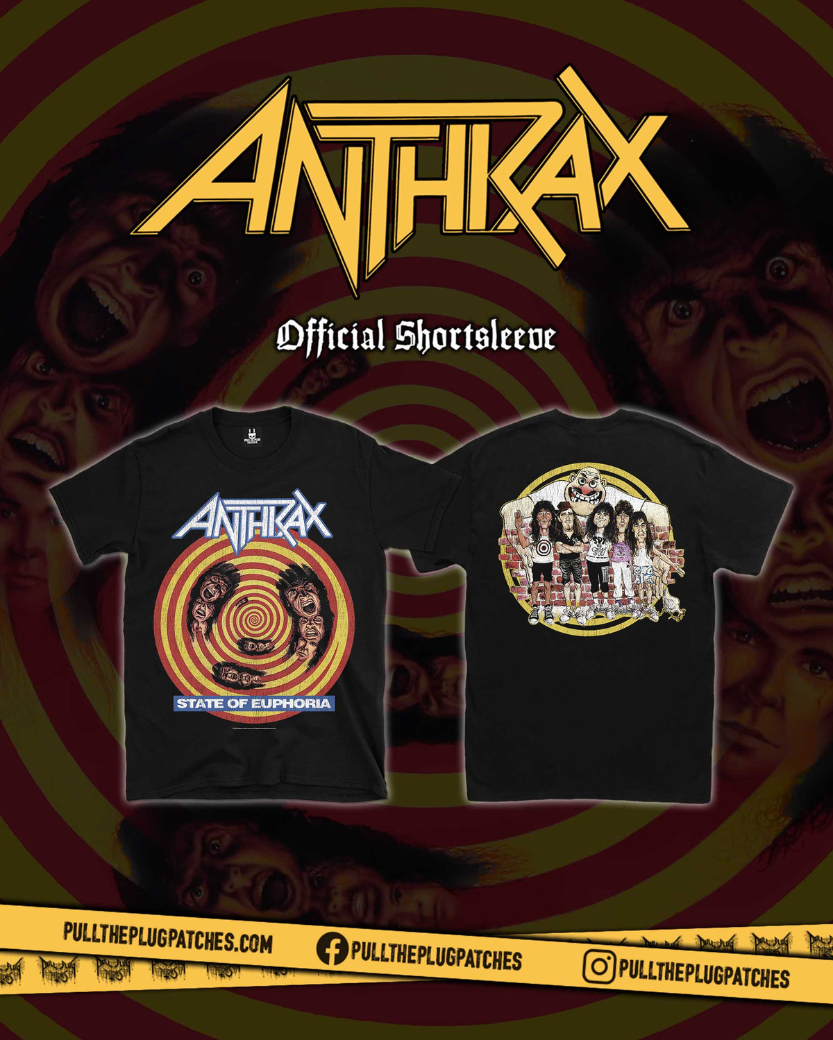 Anthrax - State Of Euphoria - Shortsleeve Shirt