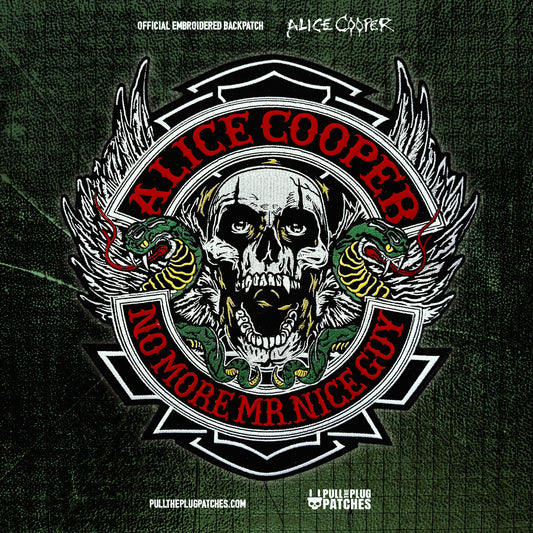 Alice Cooper - No More Mr. Nice Guy - Embroidered Backpatch