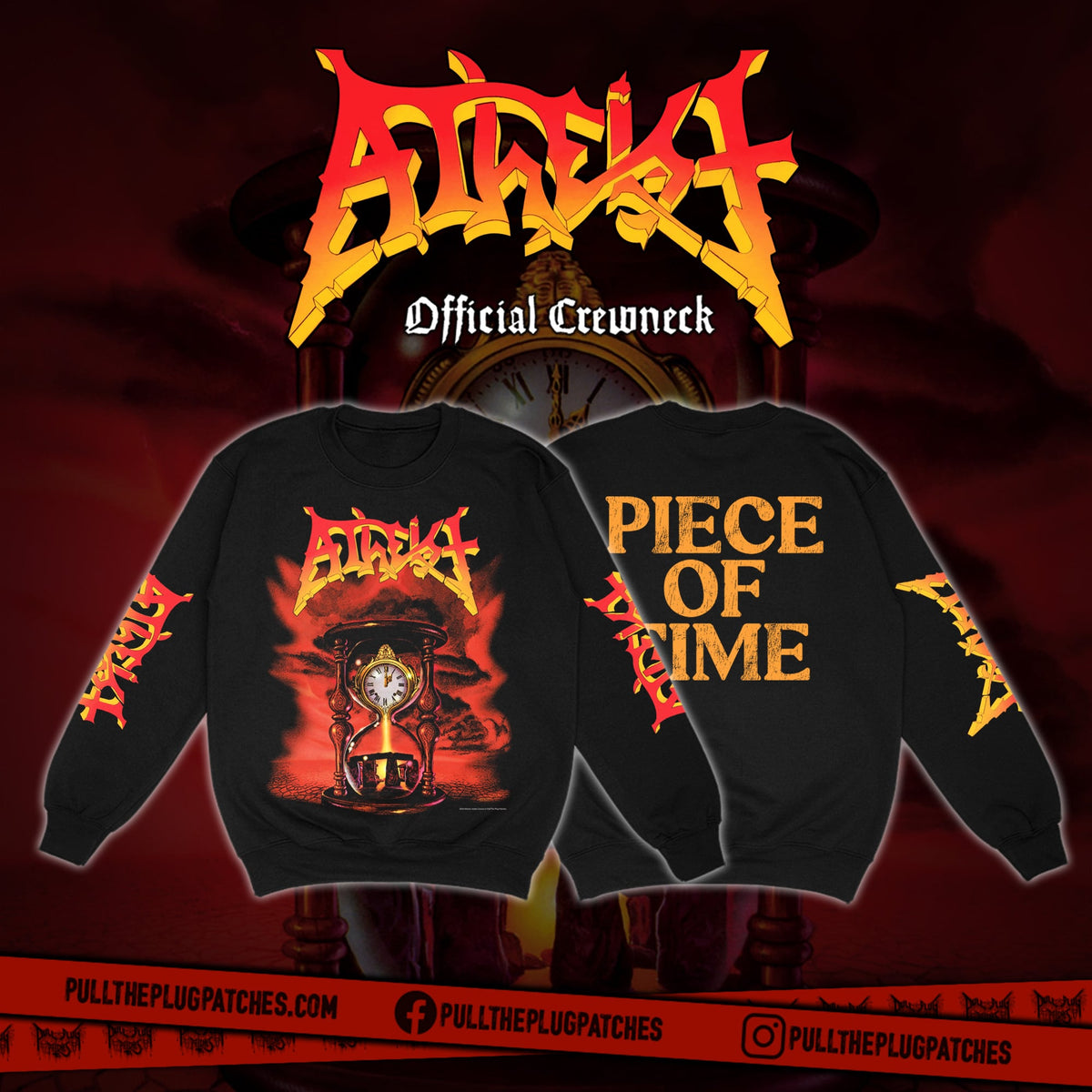 Atheist - Piece Of Time - Crewneck Sweater