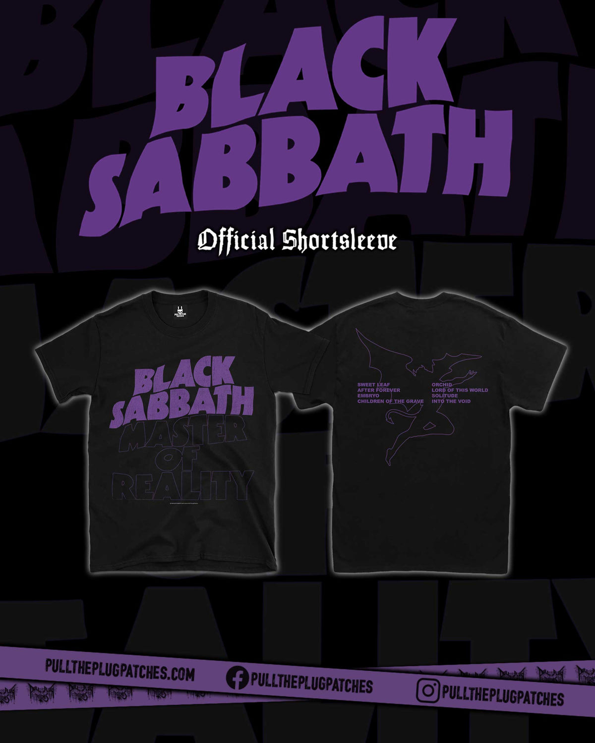 Black Sabbath - Master Of Reality - Shortsleeve Shirt