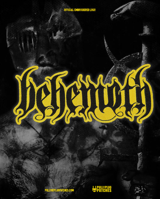 Behemoth - Gold - Embroidered Rocker Style Logo