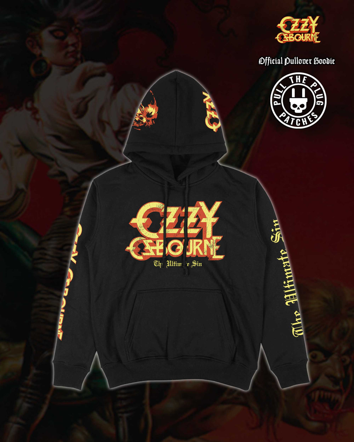 Ozzy Osbourne - The Ultimate Sin - Deluxe Pullover Hoodie