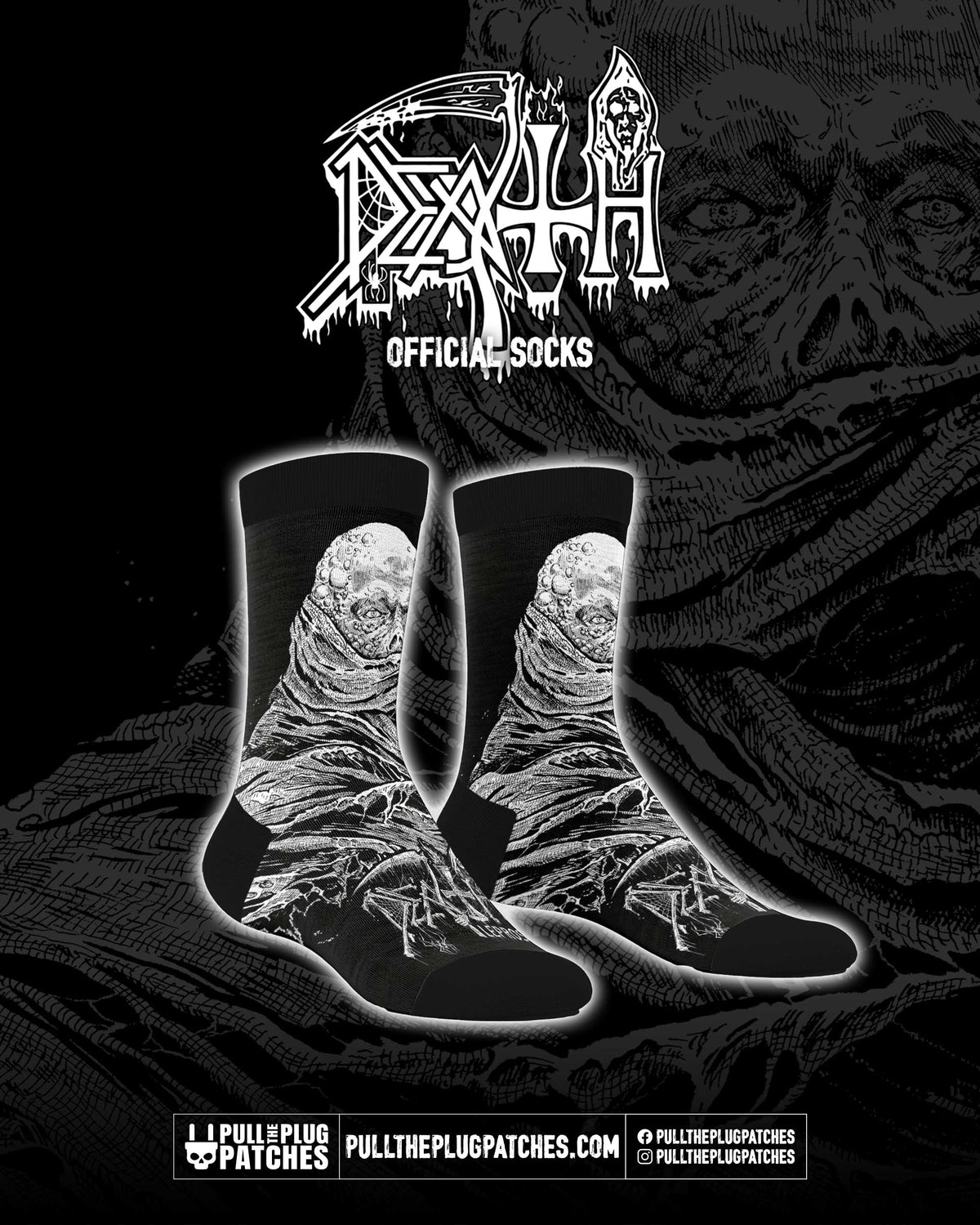 Death - Leprosy x Riddickart 38th Anniversary - Socks (Limited Edition)