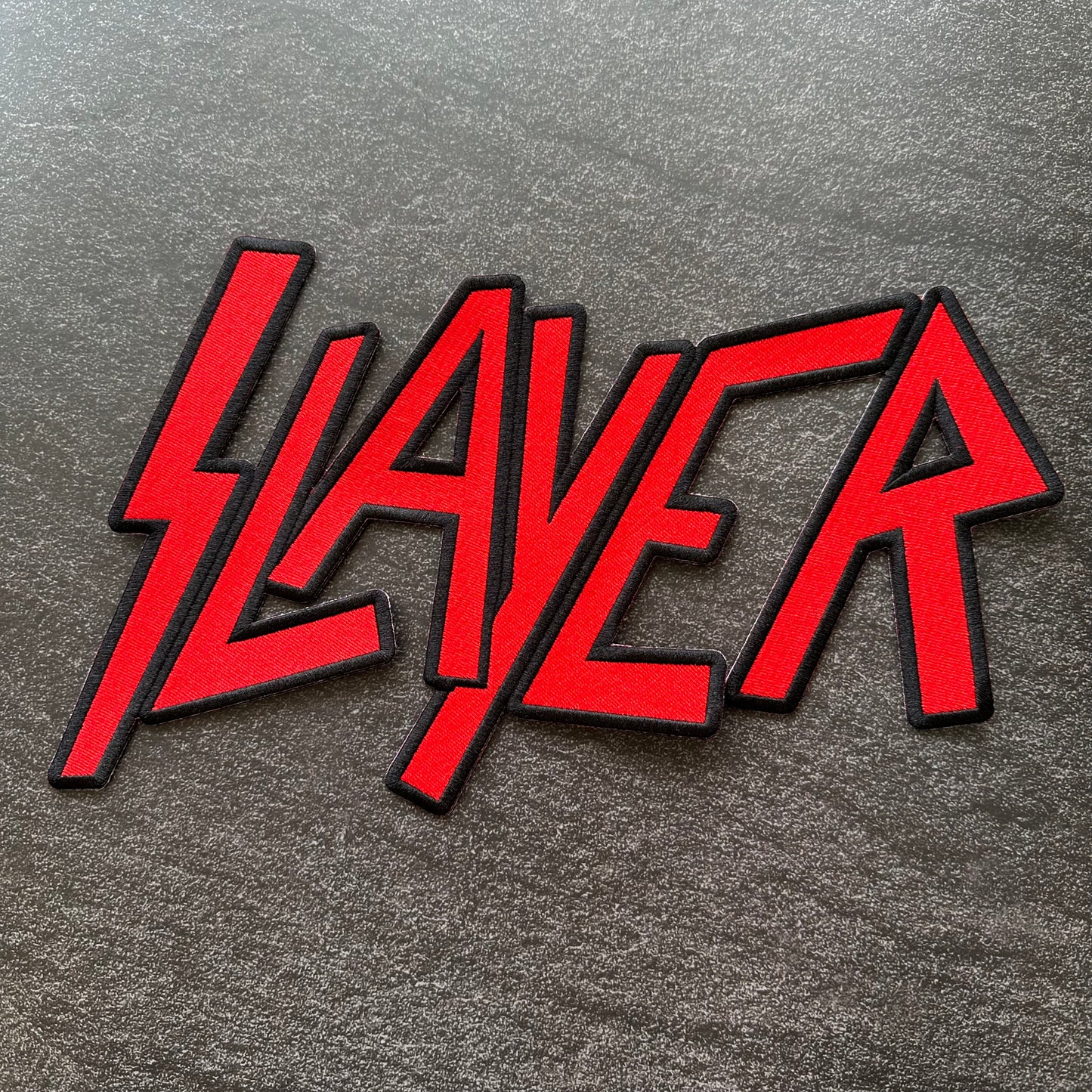 Slayer - Red - Embroidered Rocker Style Logo