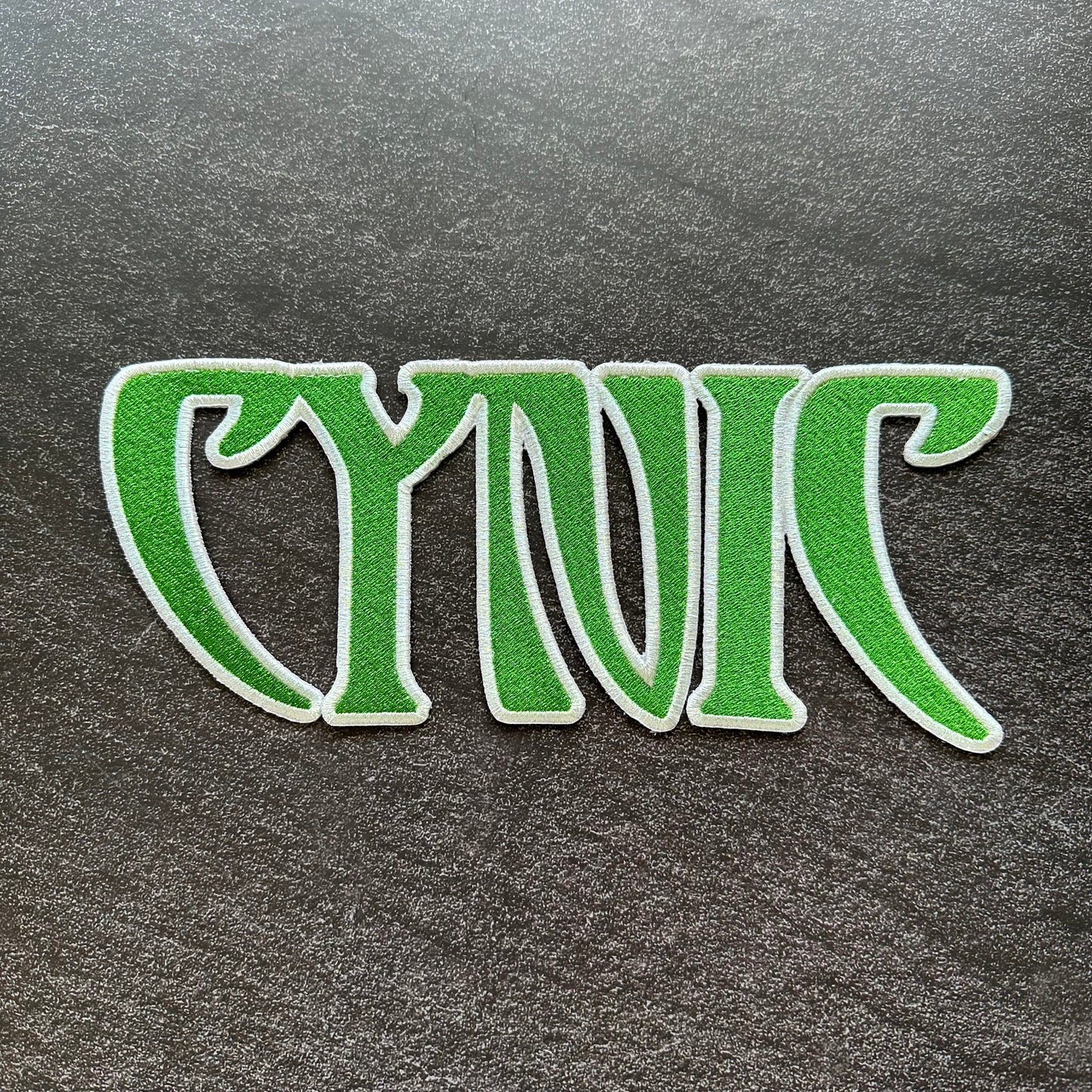 Cynic - Green - Embroidered Rocker Style Logo