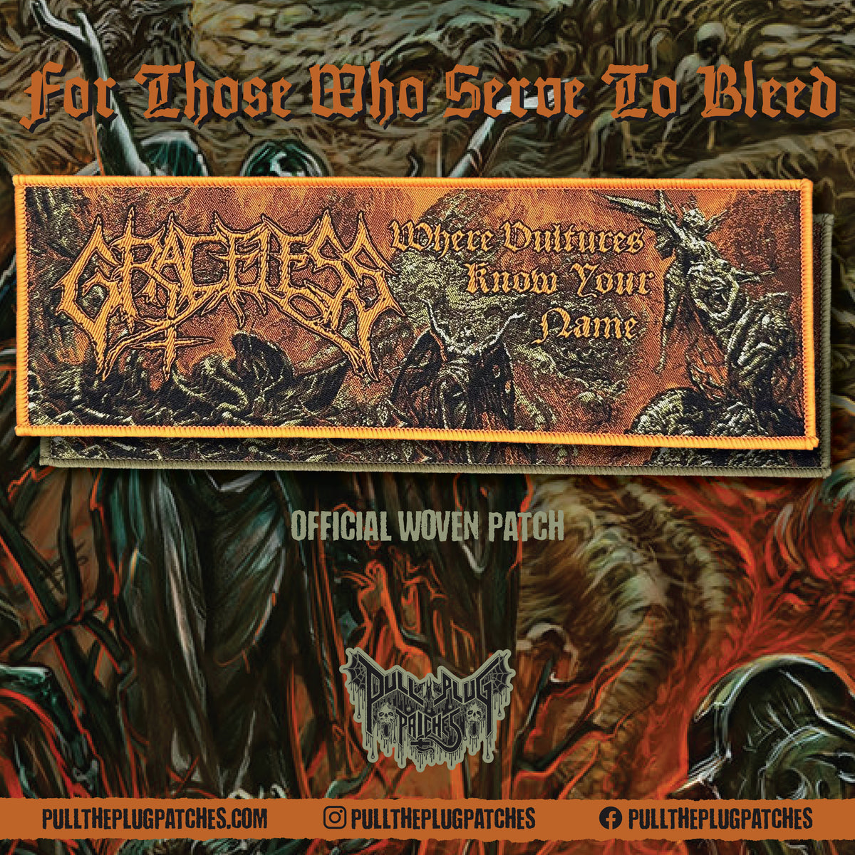 Graceless - Where Vultures Know Your Name - Strip Patch