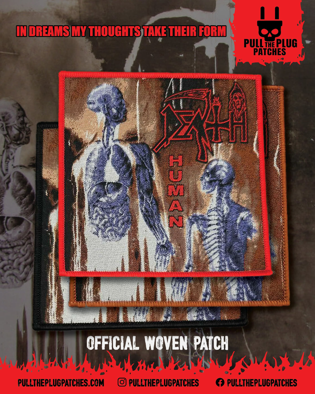 Death - Human -  Square Patch