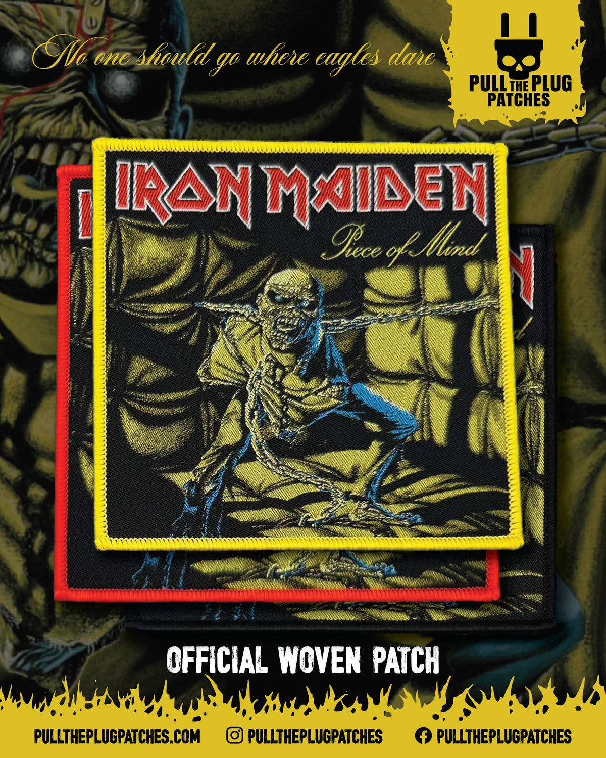 Iron Maiden - Piece of Mind -  Square Patch