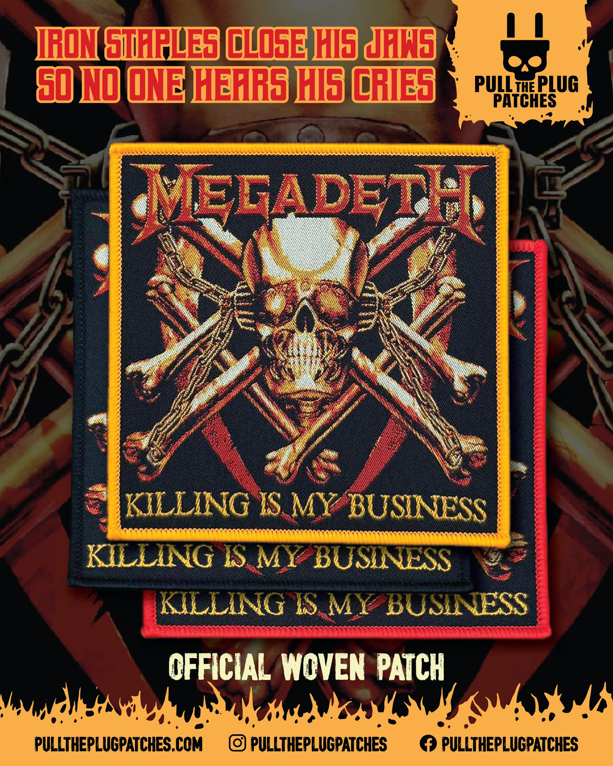 Megadeth - Killing Is My Business... and Business Is Good! -  Square Patch